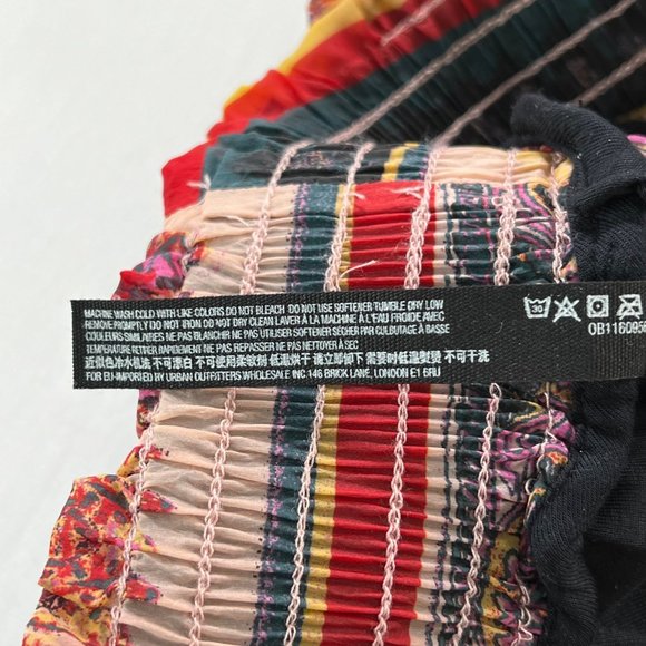 Free People Movement Sashay My Way Printed Pants Scarf Print Size Small - Picture 7 of 13